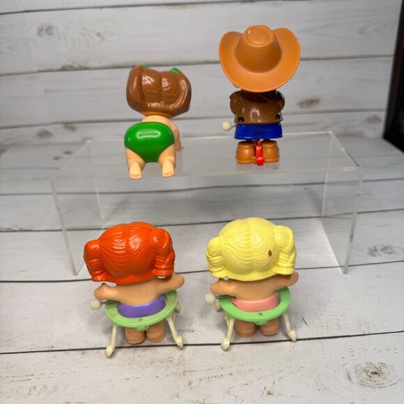 Tomy Cabbage Patch Kids Wind-Up Toy Lot of 4 1986 Vintage Baby Figures Taiwan - Picture 4 of 8